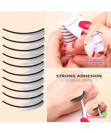 Reusable Self Adhesive Eyelashes Set - 2 Pcs with 10 Waterproof Strips | Easy to Apply False Eyelashes for Natural Look - Buy Online on GoSupps.com