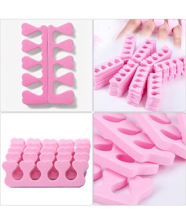 SOONHUA 50pcs Foam Finger Toe Separators - Soft Disposable Nail Divider Tool for Pedicure & Manicure (Pink) - Perfect for Nail Art - International Shipping Available - Buy Online on GoSupps.com