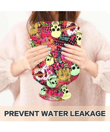 Skull Tiger Rose Hot Water Bottle - 2L for Pain Relief & Cramps | International Shipping - Buy Online on GoSupps.com