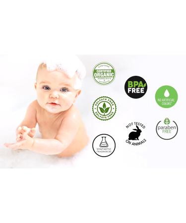 Diaper Brush & Cream 12 OZ | USP-Grade Organic Ingredients | BPA Free No Synthetic Fragrance | Quick & Hygienic Solution - Buy Online on GoSupps.com