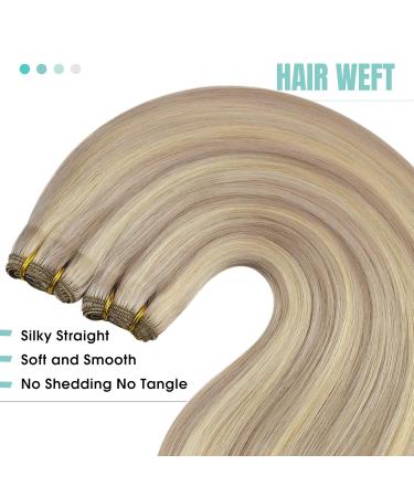 Youngsee Real Hair Extensions - Ash Blond 45cm Tressen Smooth Hair Pasting 100g #18/613 Perfect for Stunning Str hnchen! - Buy Online on GoSupps.com