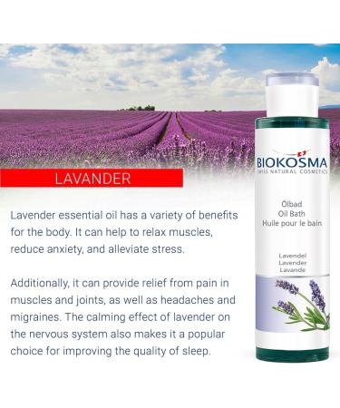 Buy Biocosma Oelbad Lavender 200ml - Relaxing Aromatherapy Bath Oil for International Shipping - Buy Online on GoSupps.com