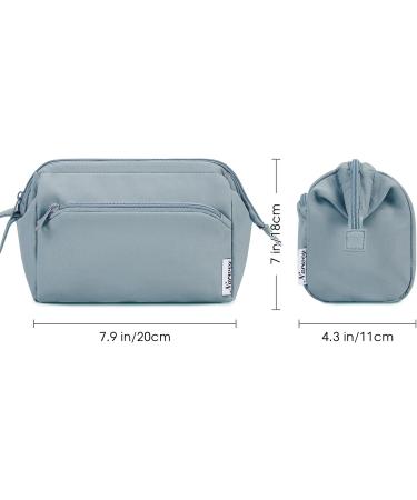 Narwey Large Makeup Bag Travel Toiletry Organizer for Women - Greyish Blue - Buy Online on GoSupps.com