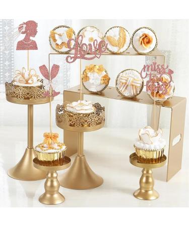 SAMOKA Wedding Cake Toppers 24 PCS Wedding Engagement Party Cake Decorations Bridal Shower Wedding Engagement Party Supplies - Buy Online on GoSupps.com