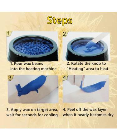 Lrqmte Hot Waxing Kit for Hair Removal Portable Wax Pots for Waxing Professional with 100g Hard Wax Beads Hair Removal Wax Heater for Hair Removal with Handle Temperature Adjustable - Buy Online on GoSupps.com