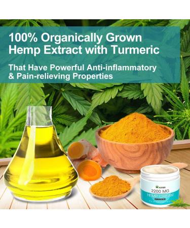 Neviss Organic Hemp Cream 2200 MG - Natural Pain Relief for Muscles, Hips, Joints, Neck, Back, Elbows, Hands, and Knees - Made in USA (2 Fl Oz) - Buy Online on GoSupps.com