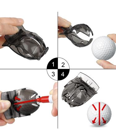 8 Pack Golf Ball Marker Set - Liner, Drawing Marker, Stencil, and Color Markers for Alignment and Marking Tool in Golf - Buy Online on GoSupps.com