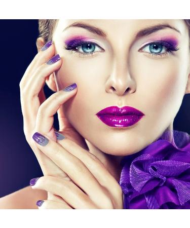 Dopi Purple Butterflies Gel Nail Strips - Long Lasting & Easy to Use - Buy Online on GoSupps.com