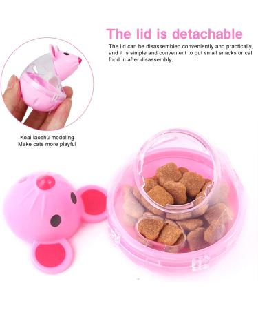 HUOXIG Cat Interactive Toy and Food Dispenser Treat Ball Cat Food Feeder Indoor Outdoor Cat Feeding Toys Transparent Mice Food Tumbler Pet interactive Toy Puzzle Play Toy Kids Toy -2PCS/Set - Buy Online on GoSupps.com