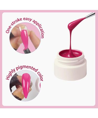 MOEPAK 24 Colors Color Gel Nail Polish Set Highly Pigmented Gel for Nail Design French Nails & Line Painting Saturated SmudgeFree Painting Gel for Manicure and DIY Nail Art - Buy Online on GoSupps.com