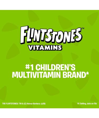 FLINTSTONES Kids Multivitamin Gummies Plus Immunity Support- Multivitamins for Kids Kids Gummy With Zinc and Extra Vitamin C Free of Artificial Sweeteners Free of Aspartame Free of Synthetic FD&C Dyes 180 Gummies - Buy Online on GoSupps.com