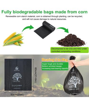 SANPUK 54 Count Portable Toilet Bags  100% Compostable Bags  5 Gallon Camping Toilet Bags  Toilet Waste Bags 8 gallon  Biodegradable Camping Poop Bags  Toilet Replacement Bags  for Outdoor and Indoor 18 Count (Pack of 3) - Buy Online on GoSupps.com