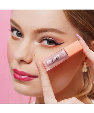 Oulac Liquid Glitter Eyeshadow - Metallic Pink Eyeshadow with Silver Sheen Shimmer Eyeshadow & Liquid Eyeliner Blendable Sparkly Eye Make-up Crease Resistant Vegan 5.4g Strength of Love (02) Strength of Love(02) - Buy Online on GoSupps.com