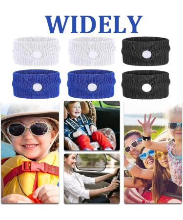Relieve Travel Sickness with Menyiyds 3 Pairs of Shiatsu Bracelets Nausea Relief for Morning Seasickness & Travel - Buy Online on GoSupps.com