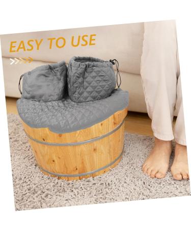 Beatifufu Thermal Insulation Foot Bath Cover Foot Bath Bucket Cover Foot Bucket Protector Dual Bucket Foot Basin Cover Foot Soaking Dual Basin Cover Bucket Covers Foot Washing Barrel Cover - Buy Online on GoSupps.com