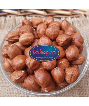  HOME LINE Valsapori - RAW KNOISEAUX - 500g envelope - Origin: Sicily | Raw and peeled Italian hazelnuts - Natural dried fruit snack not toasted without salt and added sugars - Buy Online on GoSupps.com