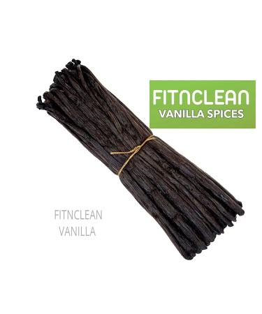 Certified USDA Organic Grade A Madagascar Vanilla Beans 6-7.5 by FITNCLEAN VANILLA - Gourmet Bourbon Whole Pods 12 Count for Chefs, Extract, Baking, and Essence - NON-GMO - Buy Online on GoSupps.com