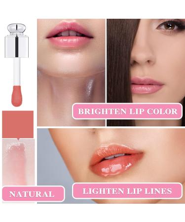 Hydrating Lip Plumping Oil Gloss for Moisturized and Nourished Lips | Tinted Lip Balm for Repairing and Preventing Dryness (012#) - Buy Online on GoSupps.com