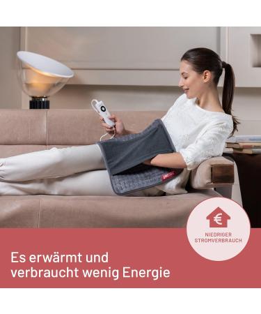 Imetec IntelliSense Comfort Heating Pillow | Multi-Purpose Electric Cushion for Back & Stomach | Hypoallergenic Fast Heating 5 Temperatures Washable | 40x35 cm - Buy Online on GoSupps.com