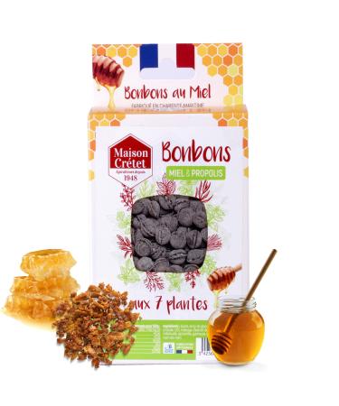 House Cr tet | Honey candies and propolis with 7 plants | Oval pellet handmade | 150g