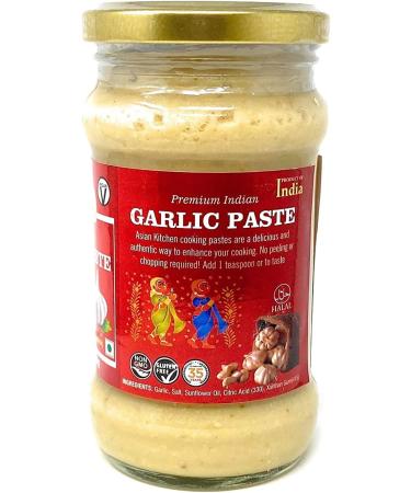 Authentic Asian Kitchen Garlic Cooking Paste 10.5oz - Vegan, Gluten Free, Non-GMO - Indian Origin | 300g Glass Jar - Buy Online on GoSupps.com