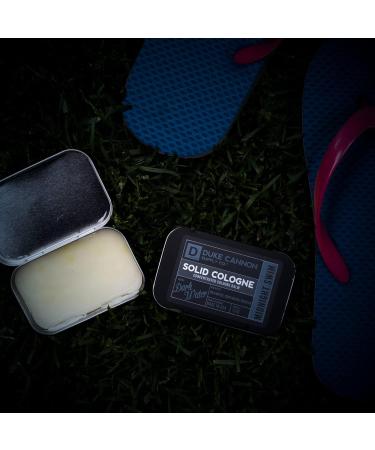 Duke Cannon Supply Co. Solid Cologne for Men Midnight Swim - Cold Water Crisp Greens Fresh Air - Concentrated Balm Travel-Friendly Tin 1.5 oz (1 unit) - Buy Online on GoSupps.com