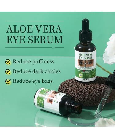  Pemarlis Aloe Vera Skincare Eye Serum with Aloe Vera Moisturizing Eye Cream Eye Pads Aloe Vera Eye Mask Aloe Eye Serum 2 Pack - Buy Online on GoSupps.com