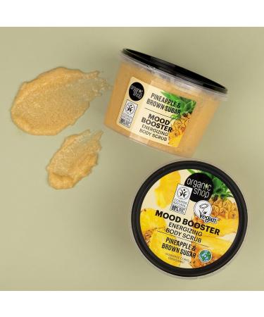 Organic Shop Mood Booster Energizing Body Scrub Pineapple & Brown Sugar 250 ml Pineapple & Brown Sugar 250 g (Pack of 1) - Buy Online on GoSupps.com
