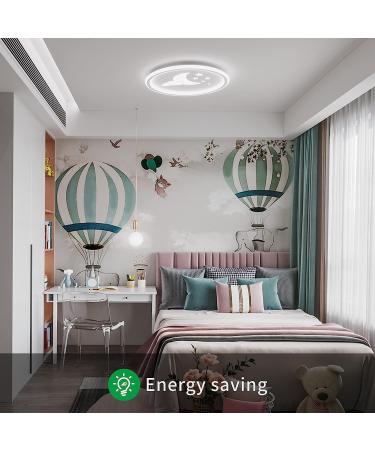 Anten Moonpie 24W LED Ceiling Lamp for Children's Room - Dimmable Remote Control 30cm Flat Design Adjustable 3000-6500K - International Shipping Available - Buy Online on GoSupps.com