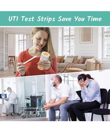 UTI Test Strips for Women - 4-in-1 + 100 Strips - Easy & Accurate Urinary Tract Infection Testing - Detects Leukocytes, Nitrite, pH, & UTI Severity - Includes Blood Test - Fast Results - Buy Online on GoSupps.com