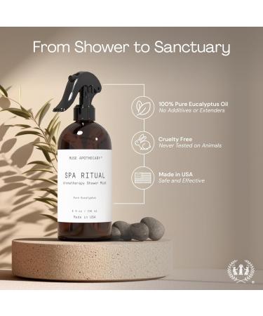 Muse Apothecary Spa Ritual Pure Eucalyptus Oil Shower Mist - Eucalyptus Spray for Shower Spa Bath and Linen - Aromatherapy Eucalyptus Essential Oil Spray - 2oz 2 Fl Oz (Pack of 1) - Buy Online on GoSupps.com