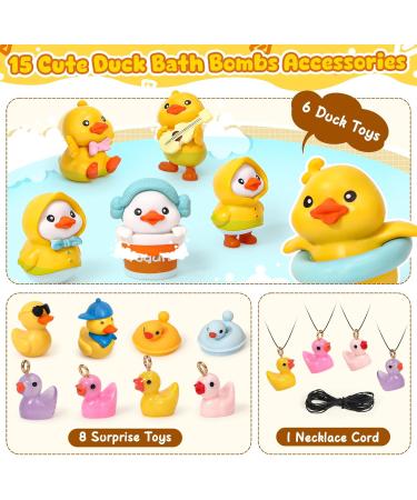 Duck Bath Bombs for Kids with Toys Inside Bubble Bath Fizzers with 14 Duck Surprise Bath Toys Organic Natural Bath Bomb Spa Fizzy Birthday Christmas Gifts for 3 4 5 6 7 8+ Year Old Girls Boys - Buy Online on GoSupps.com