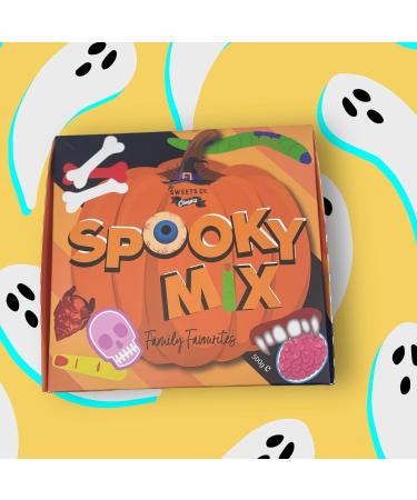 Halloween Spooky Sweet Mix - 500g Box of Gummy Spiders Jelly Bones Gummy Fingers and More! (1) - Buy Online on GoSupps.com