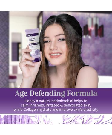 Envy Facial Cleanser with Collagen & Honey - Reduces Fine Lines Wrinkles & Hydrating - Clean Cruelty-Free Korean Skin Care for All Skin Types - Dermatologist Tested - 6.76 oz - Buy Online on GoSupps.com