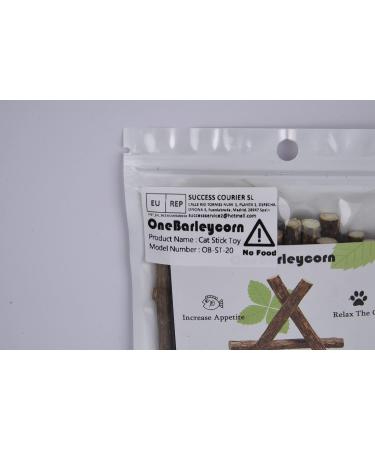 onebarleycorn Cat Catnip Toys for Cats Cat nip Toy Sticks Natural Matatabi Kitten Chews Toy Dental Treats Teething Stick for Cats Pack of 20 pcs 20 count (Pack of 1) - Buy Online on GoSupps.com
