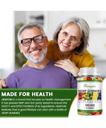 Hemp Gummies 2 Packs - High Potency Pure Organic Supplement - with Natural Hemp Oil Extract Edible Gummy Vegan Non-GMO - Buy Online on GoSupps.com