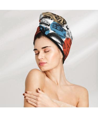 Super Absorbent French Food Microfiber Hair Towel Wrap | Quick Dry Coral Velvet for Long Curly & Thick Hair - Ideal for Women - Buy Online on GoSupps.com