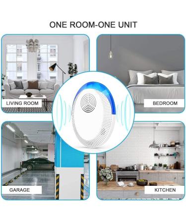 Ultrasonic Pest Repeller 6 Pack - Electronic Rodent & Insect Control for Home, Kitchen & Warehouse - Buy Online on GoSupps.com