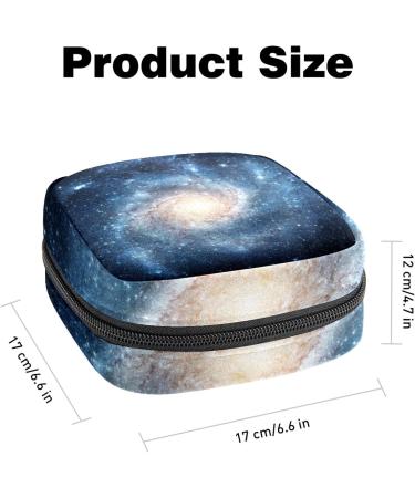 Galaxy Vortex Starry Sky Period Kit Bag | Portable Menstrual Cup & Sanitary Napkin Storage Pouch | Zipper Closure | for Women, Teens, Girls | Color 12 - Buy Online on GoSupps.com