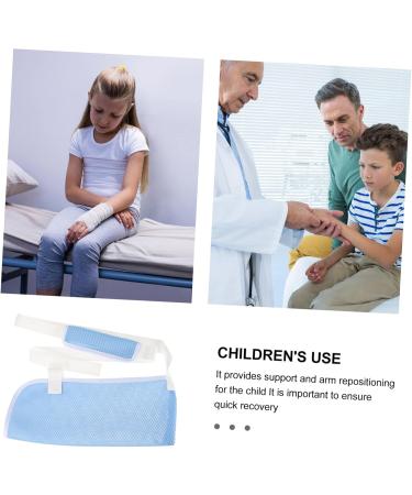 PLAFOPE Children's Arm Sling Shoulder Immobilizer Arm Sling Sling Elbow Sling Arm Brace Net 60X30CM Sky-blue - Buy Online on GoSupps.com