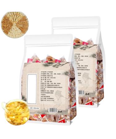 Yuanqi Four Treasures Tea Ginseng Four Treasures Tea for Men Chinese Four Treasures Tea Chinese Kidney Care Tea (2Pcs)