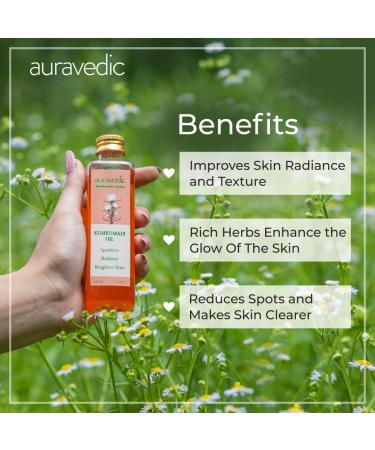 Auravedic Kumkumadi Oil 100ml - Radiant Skin & Natural Glow | Premium Ayurvedic Oil for All Skin Types - Buy Online on GoSupps.com