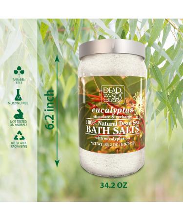 Dead Sea Collection Eucalyptus Bath Salts - 970g Organic Sea Salt for Relaxation & Aromatherapy Spa Experience - Buy Online on GoSupps.com