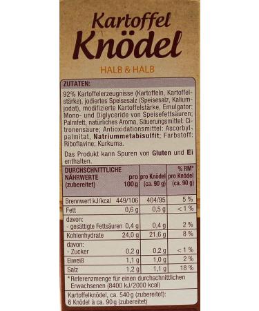 Buy Gut & Cheap Potato Dumplings - 200g Gourmet Side Dish for Roasting & Festive Dinners - 6 Ready-to-Cook Dumplings - Buy Online on GoSupps.com