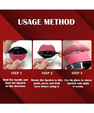DAGEDA Matte Lipstick in Peach Pink - Long Lasting, High Pigmented, Waterproof Lazy Lip Makeup - Buy Online on GoSupps.com