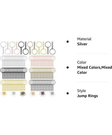 360 Pieces Keychain Rings with Jump Rings, Screw Eye Pins Hooks for DIY Crafts - Mixed Color 25mm Pack - Buy Online on GoSupps.com
