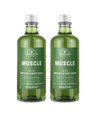 Village Naturals Aches and Pains Muscle Relief Foaming Bath Oil and Body Wash 16 oz. 2 pack green Green 16 oz - Buy Online on GoSupps.com