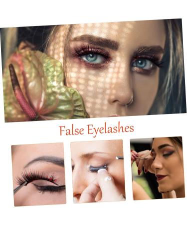 minkissy 3d Stickers 12 Pairs Fake Eye Cosplay False Eye Thick Cross Eye Fluffy Eye Eye Makeup Eye Stickers Fake Colored Eye Lash Tool The Cross Line 3d - Buy Online on GoSupps.com