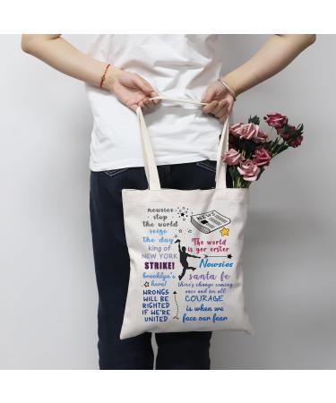 Shop Newsies Tote Bag | Musical Newsies Merchandise | Unique Music Quote Tote - Buy Online on GoSupps.com