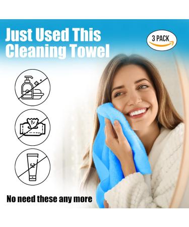 Buy Makeup Remover Face Towel for Women - Effortlessly Removes Mascara Lipstick & Foundation | Quick Dry & Reusable Wash Cloth for Gentle Facial Cleansing | Pack of 1 - Buy Online on GoSupps.com